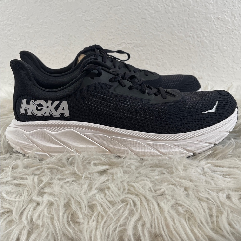 HOKA Men's Arahi 7 Stability Shoe Black & White Size 11.5D NEW - Picture 8 of 15